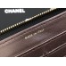 Chanel Long Wallet Folded Black with Gold Hardware Lamb Leather Hass Factory leather 19cm