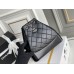 Chanel Gabrielle 2021 Backpack Black with Silver Hardware Lamb Leather Hass Factory leather 23x23x11cm
