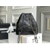 Chanel Gabrielle 2021 Backpack Black with Silver Hardware Lamb Leather Hass Factory leather 23x23x11cm