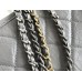 Chanel Gabrielle Hobo 22A Gray with Gold Hardware Lamb Leather Hass Factory leather 15x20x8cm