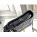 Chanel Gabrielle Hobo Black with Silver Hardware Lamb Leather Hass Factory leather 15x20x8cm