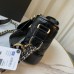 Chanel Gabrielle Hobo Black with Gold Hardware New Alphabet Shoulder Strap Lamb Leather Hass Factory leather 20cm