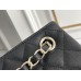 Chanel 22S Hobo Small Barrel Bag Black Champagne Gold Hardware Caviar Leather Hass Factory leather 16x15x9cm