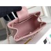 Chanel 22S Hobo Small Barrel Bag Pink Champagne Gold Hardware Caviar Leather Hass Factory leather 16x15x9cm