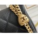 Chanel Classic Flap bag Heart Shaped Black with Gold Hardware Small Size 19 Caviar Leather Hass Factory leather 19x13x5cm