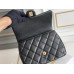 Chanel Classic Flap bag Heart Shaped Black with Gold Hardware Large Size 24 Caviar Leather Hass Factory leather 24cm