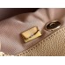 Chanel 23P Vintage Double Pocket Backpack Apricot Champagne Gold Hardware Caviar Leather Hass Factory leather 18x17x10cm