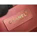 Chanel 23C Duma Backpack Pink Champagne Gold Hardware Small Size Calfskin Leather Hass Factory leather 19x18x12cm