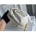 Chanel 2022cc Small Backpack White Champagne Gold Hardware Calfskin Leather Hass Factory leather 18x18x12cm