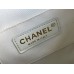 Chanel 2022cc Small Backpack White Champagne Gold Hardware Calfskin Leather Hass Factory leather 18x18x12cm