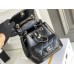 Chanel 2022cc Small Backpack Black Champagne Gold Hardware Calfskin Leather Hass Factory leather 18x18x12cm