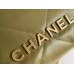 Chanel 23A Chanel 22 Mini Avocado Green Gold Hardware Calfskin Leather Hass Factory leather 19x20x6cm