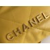Chanel 23A Chanel 22 Mini Mango Yellow Gold Hardware Calfskin Leather Hass Factory leather 19x20x6cm