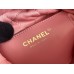 Chanel 23 Chanel 22 Mini Coral Pink Gold Hardware Calfskin Leather Hass Factory leather 19x20x6cm