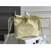 Chanel 23S Chanel 22 Mini Lemon Yellow Gold Hardware Calfskin Leather Hass Factory leather 19x20x6cm