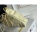 Chanel 23S Chanel 22 Mini Lemon Yellow Gold Hardware Calfskin Leather Hass Factory leather 19x20x6cm