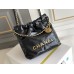 Chanel 23S Chanel 22 Mini Black Gold Hardware Calfskin Leather Hass Factory leather 19x20x6cm