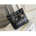 Chanel 23S Chanel 22 Mini Black Silver Hardware Calfskin Leather Hass Factory leather 19x20x6cm