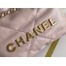 Chanel 23S Chanel 22 Mini Pink Gold Hardware Calfskin Leather Hass Factory leather 19x20x6cm