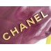 Chanel 23S Chanel 22 Mini Dragon Fruit Pink Gold Hardware Calfskin Leather Hass Factory leather 19x20x6cm