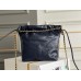 Chanel 23S Chanel 22 Mini Deep Blue Gold Hardware Calfskin Leather Hass Factory leather 19x20x6cm