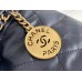 Chanel 23S Chanel 22 Mini Deep Blue Gold Hardware Calfskin Leather Hass Factory leather 19x20x6cm