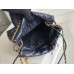 Chanel 23S Chanel 22 Mini Deep Blue Gold Hardware Calfskin Leather Hass Factory leather 19x20x6cm