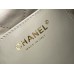Chanel 23C Chanel 22 Mini Mist Blue Gold Hardware Calfskin Leather Hass Factory leather 19x20x6cm