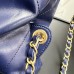 Chanel 22S Chanel 22 Bag Blue Gold Hardware Calfskin Leather Hass Factory leather 51x40x9cm