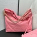 Chanel 22S Chanel 22 Bag Small Size 35 Peach Pink Gold Hardware Calfskin Leather Hass Factory leather 29x35x11cm