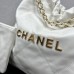 Chanel 22S Chanel 22 Bag Medium Size 39 White Gold Hardware Calfskin Leather Hass Factory leather 39cm