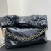 Chanel 22S Chanel 22 Bag Large Size 48 Black Gold Hardware Calfskin Leather Hass Factory leather 48cm