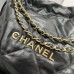 Chanel 22S Chanel 22 Bag Small Size 35 Black Gold Hardware Calfskin Leather Hass Factory leather 35cm
