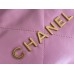 Chanel 22S Chanel 22 Bag Light Purple Small Size 37 Gold Hardware Calfskin Leather Hass Factory leather 35x37x7cm