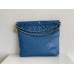 Chanel 22S Chanel 22 Bag Light Blue Small Size 37 Gold Hardware Calfskin Leather Hass Factory leather 35x37x7cm