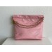 Chanel 22S Chanel 22 Bag Light Pink Small Size 37 Gold Hardware Calfskin Leather Hass Factory leather 35x37x7cm