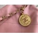 Chanel 22S Chanel 22 Bag Light Pink Small Size 37 Gold Hardware Calfskin Leather Hass Factory leather 35x37x7cm