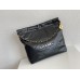 Chanel 22S Chanel 22 Bag Black White Letters Small Size 37 Gold Hardware Calfskin Leather Hass Factory leather 35x37x7cm