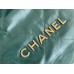 Chanel 22S Chanel 22 Bag Green Small Size 37 Gold Hardware Calfskin Leather Hass Factory leather 35x37x7cm