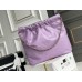 Chanel 22S Chanel 22 Bag Light Purple Small Size 37 Gold Hardware Calfskin Leather Hass Factory leather 35x37x7cm