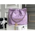 Chanel 22S Chanel 22 Bag Light Purple Small Size 37 Gold Hardware Calfskin Leather Hass Factory leather 35x37x7cm