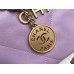 Chanel 22S Chanel 22 Bag Light Purple Small Size 37 Gold Hardware Calfskin Leather Hass Factory leather 35x37x7cm