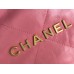 Chanel 22S Chanel 22 Bag Pink Small Size 37 Gold Hardware Calfskin Leather Hass Factory leather 35x37x7cm