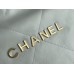 Chanel 22S Chanel 22 Bag White Small Size 37 Gold Hardware Calfskin Leather Hass Factory leather 35x37x7cm