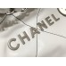 Chanel 22S Chanel 22 Bag White Medium Size 35 Silver Hardware Calfskin Leather Hass Factory leather 35x42x8cm