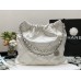 Chanel 22S Chanel 22 Bag White Medium Size 35 Silver Hardware Calfskin Leather Hass Factory leather 35x42x8cm