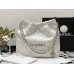 Chanel 22S Chanel 22 Bag White Small Size 30 Silver Hardware Calfskin Leather Hass Factory leather 30x37x8cm