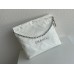 Chanel 22A Chanel 22 Bag White Small Size 37 Silver Hardware Calfskin Leather Hass Factory leather 35x37x7cm