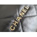 Chanel 23A Chanel 22 Bag Black with Hand Grab Wrinkles Small Size 37 Gold Hardware Calfskin Leather Hass Factory leather 35x37x7cm