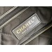 Chanel 23A Chanel 22 Bag Black with Hand Grab Wrinkles Medium Size 42 Gold Hardware Calfskin Leather Hass Factory leather 38x42x8cm